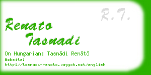 renato tasnadi business card